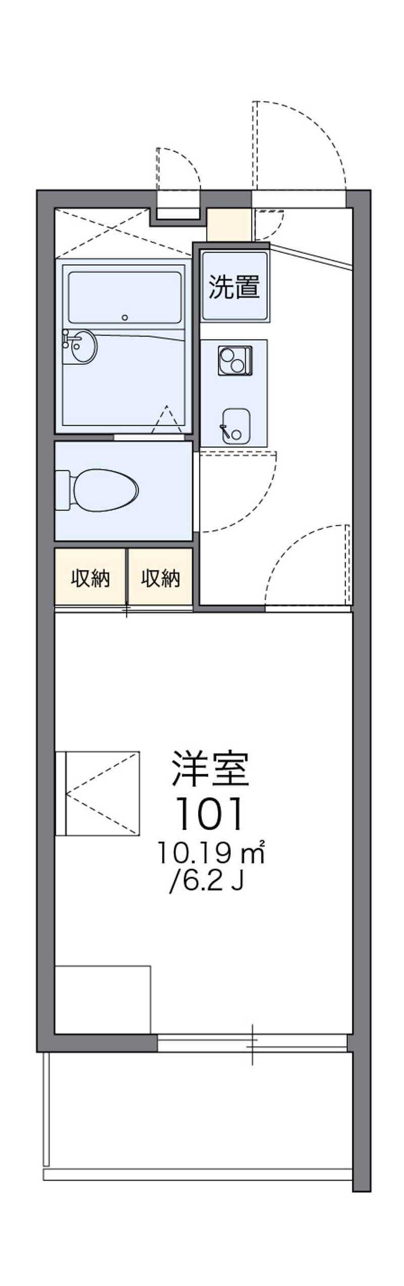レオパレス清水 間取図