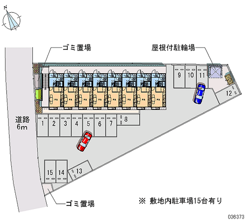 レオパレスメルベーユＢ 月極駐車場