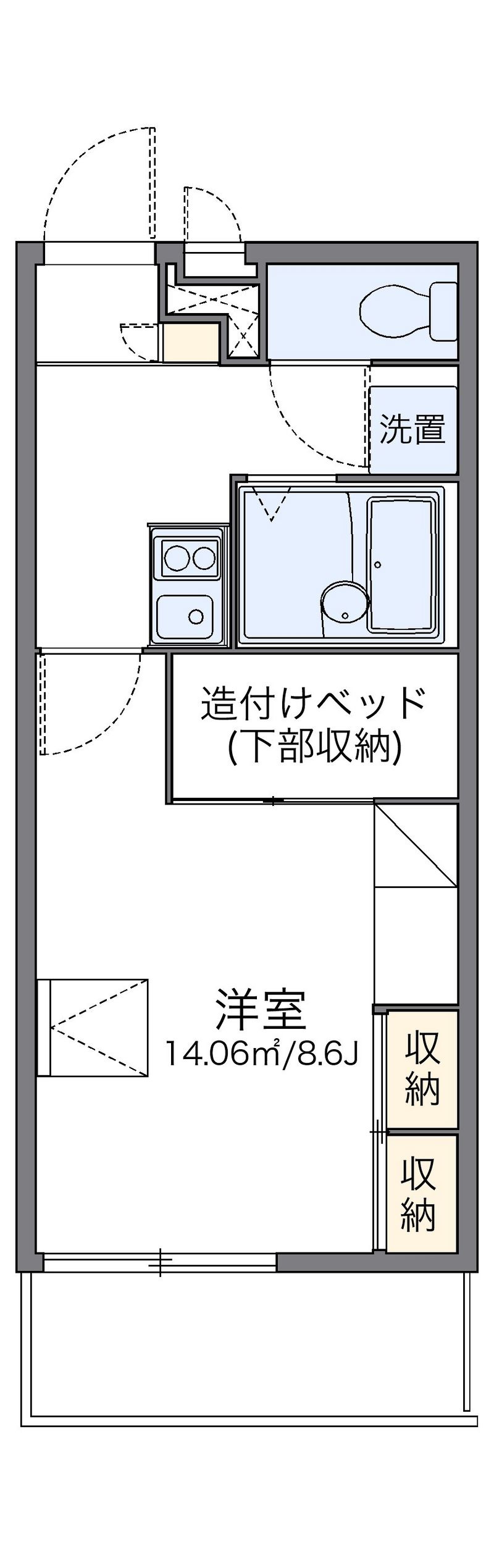 レオパレスＫＡＭＯＮⅣ 間取り