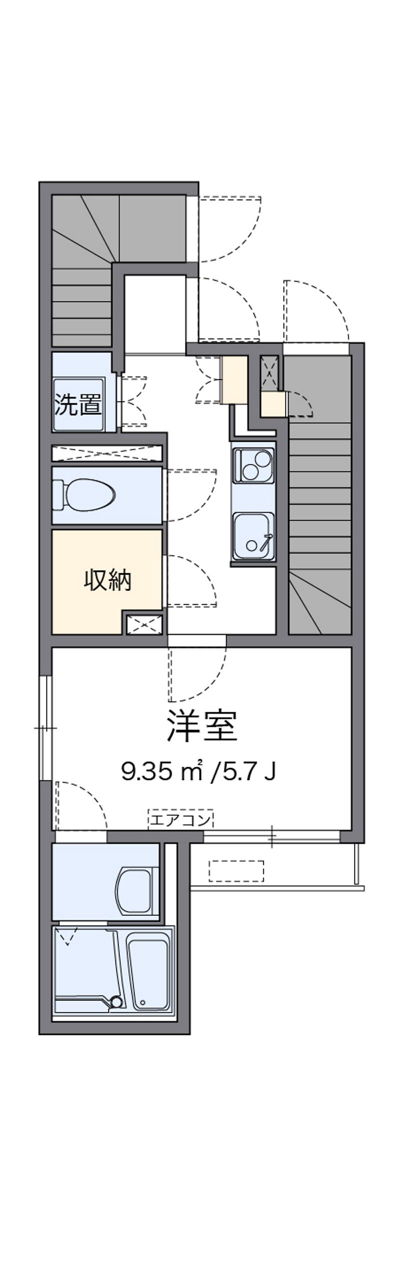クレイノｋｅｙａｋｉⅡ 間取図