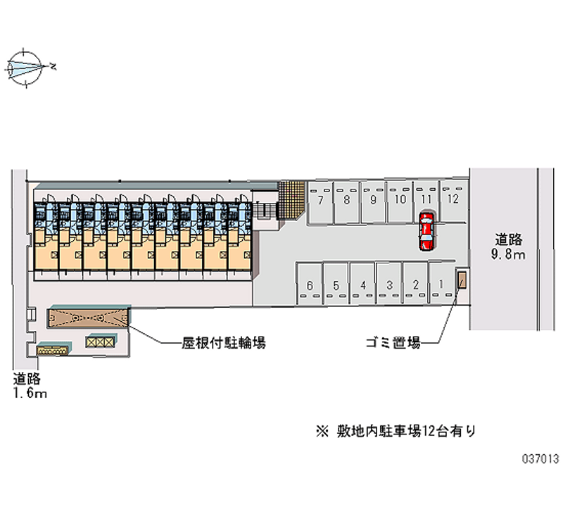 レオパレスフェリス 月極駐車場