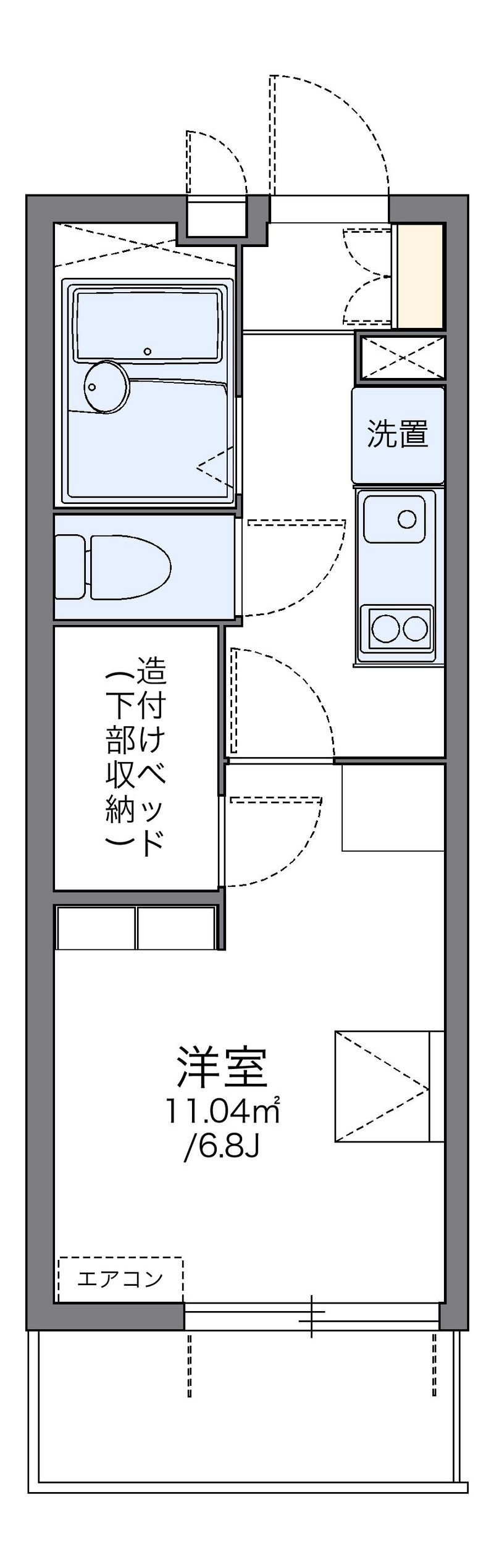 レオパレス陽だまり 間取り