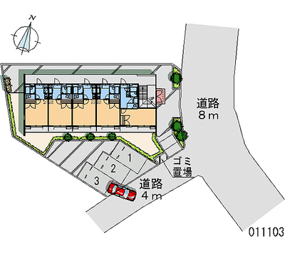 11103 Monthly parking lot