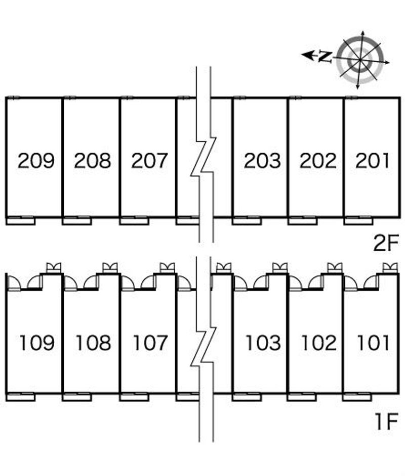 レオパレスさくらやⅡ 間取配置図