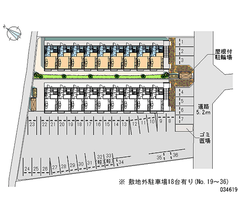 34619 Monthly parking lot