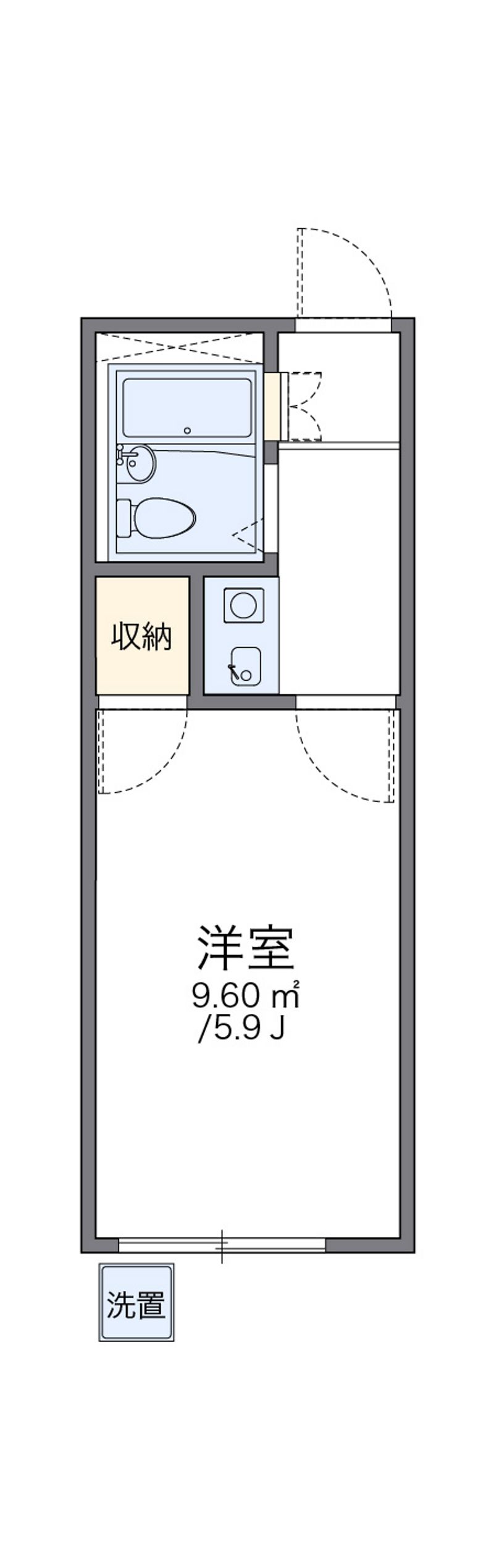 レオパレス矢田第３ 間取図