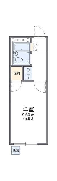 レオパレス矢田第３ 間取り図