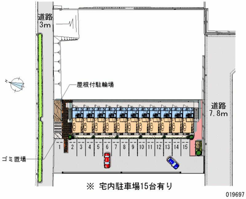 レオパレスサンシャイン 月極駐車場