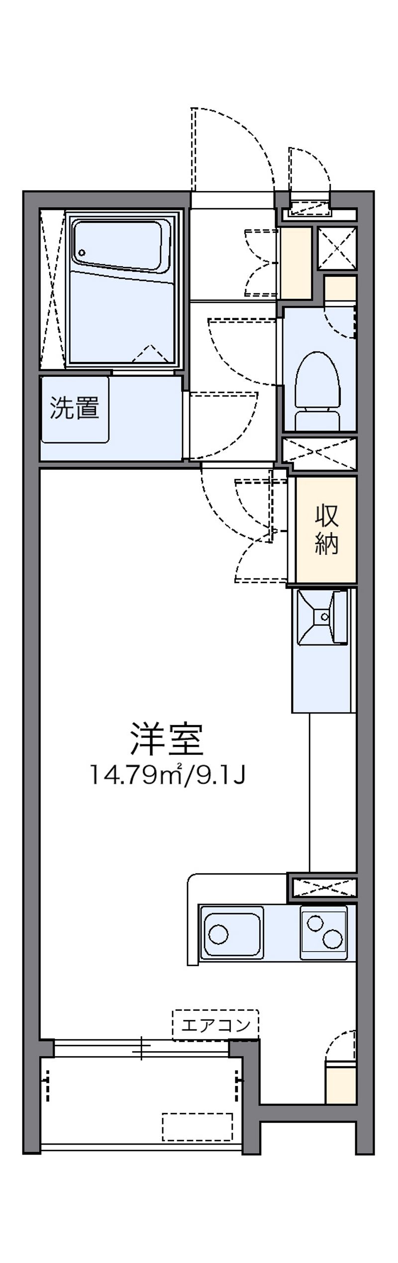 レオネクストメニーウェル岡南 間取図