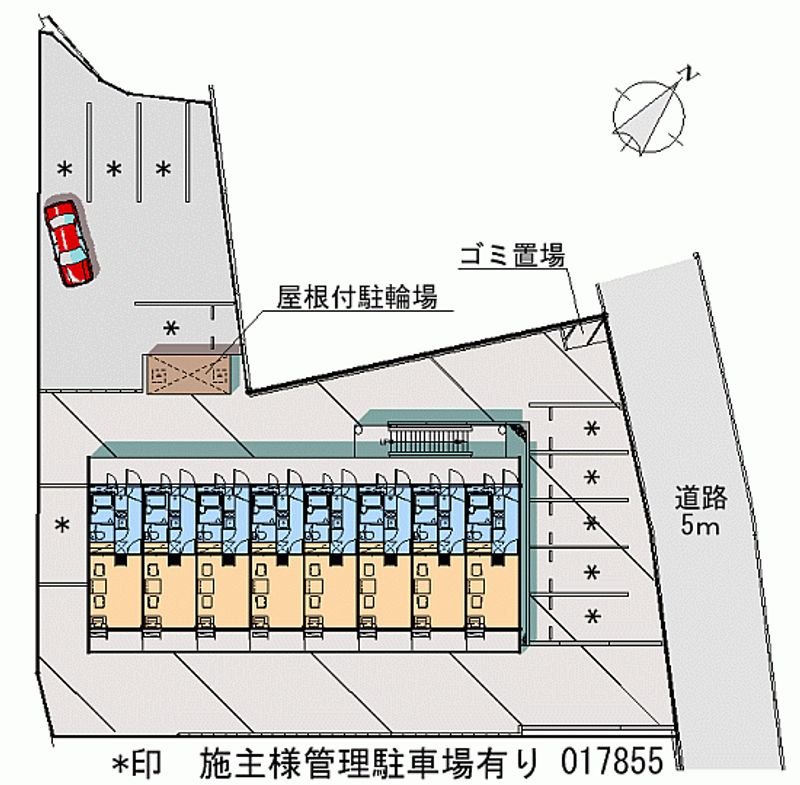 レオパレスＲＩＶＥＲＳＩＤＥ・Ｍ 区画図