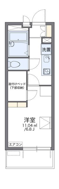 レオパレス神無月 間取り図