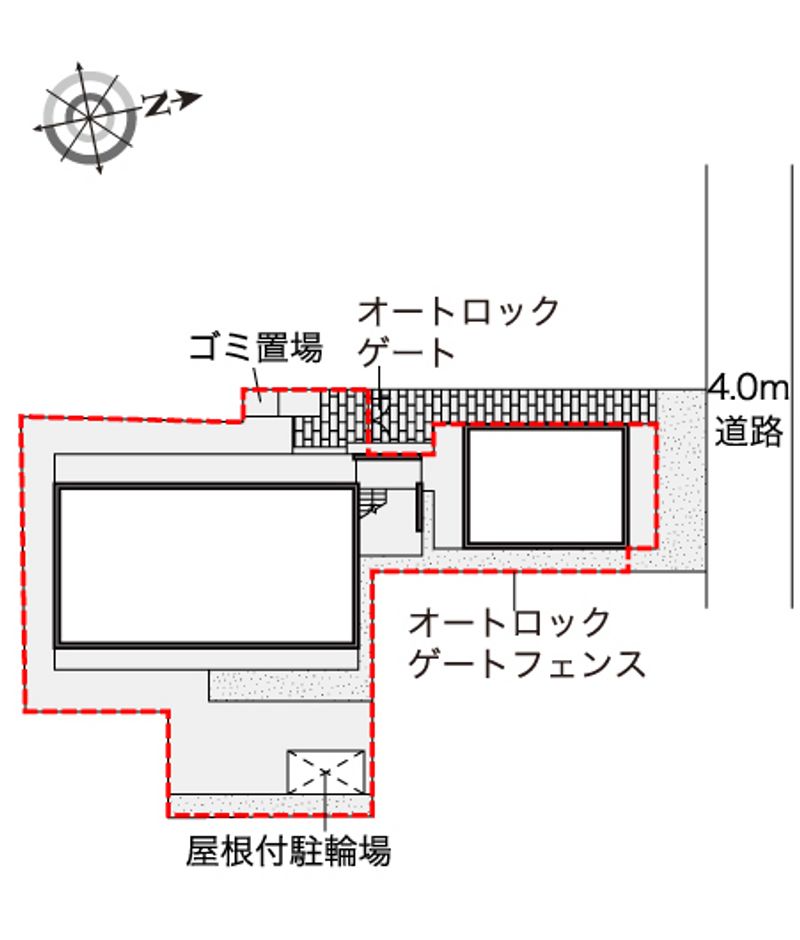レオパレス青嶺 配置図