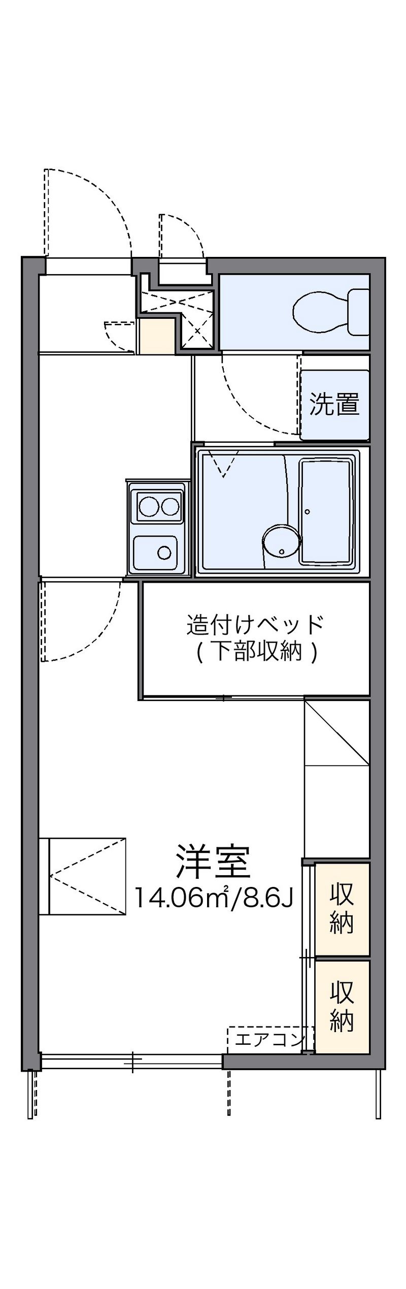レオパレス山口 間取図