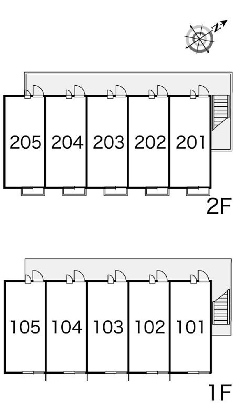 レオパレスかぐや 間取配置図