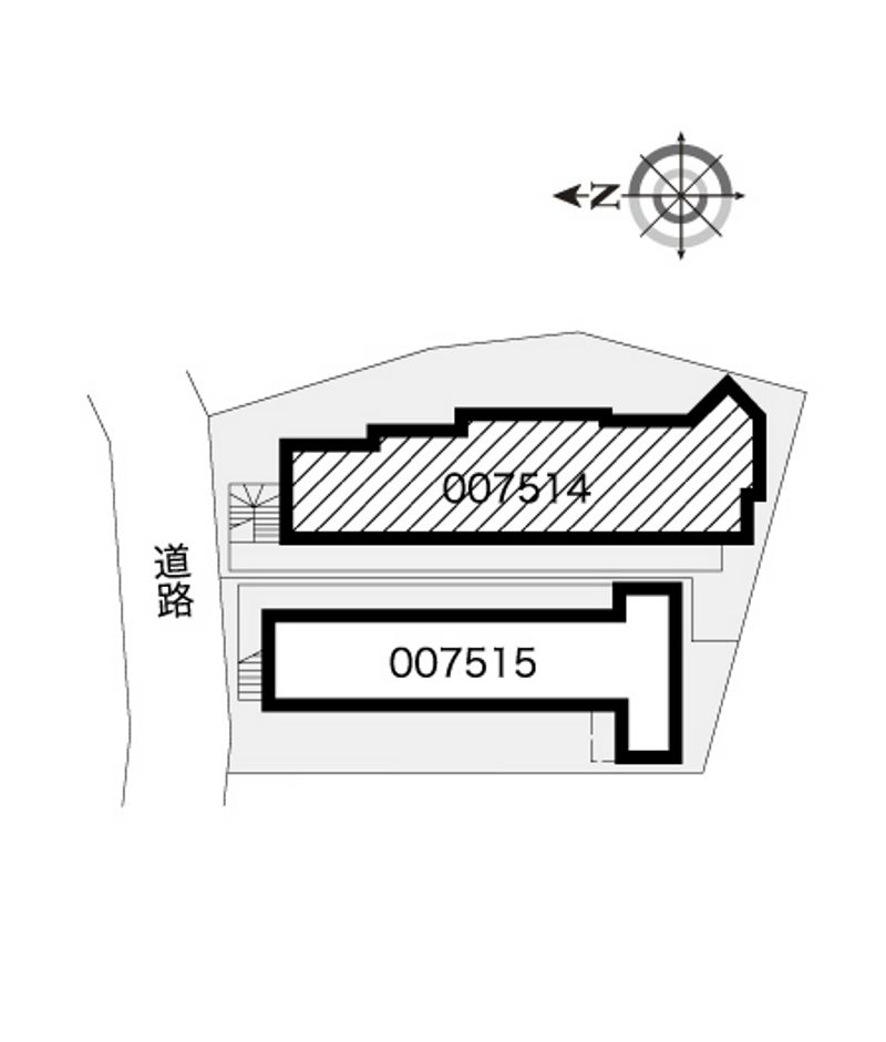 レオパレスサンクィーンハウスⅠ 配置図