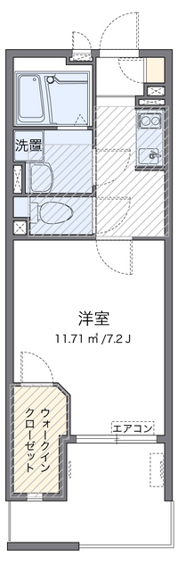 レオネクストＤ２　ａ１ 間取り図