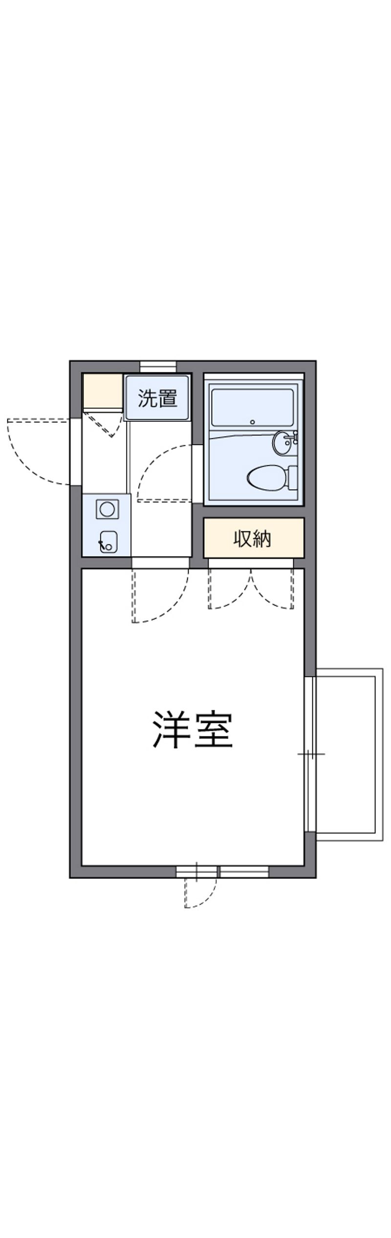 レオパレスＲＸ山科 間取図