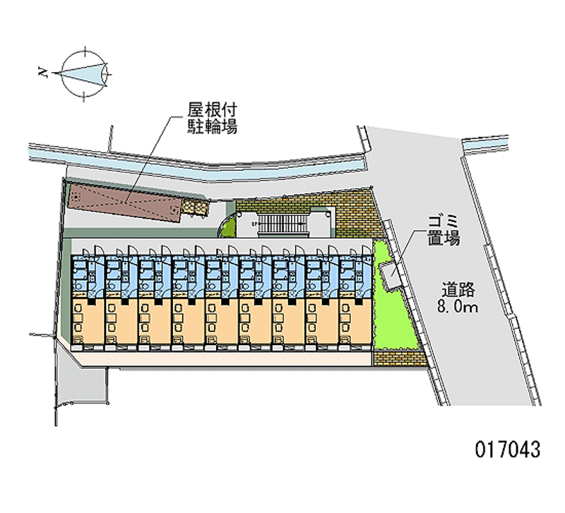 レオパレス和泉Ⅷ 区画図