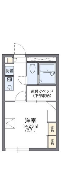 レオパレスソトエールＫ 間取り図