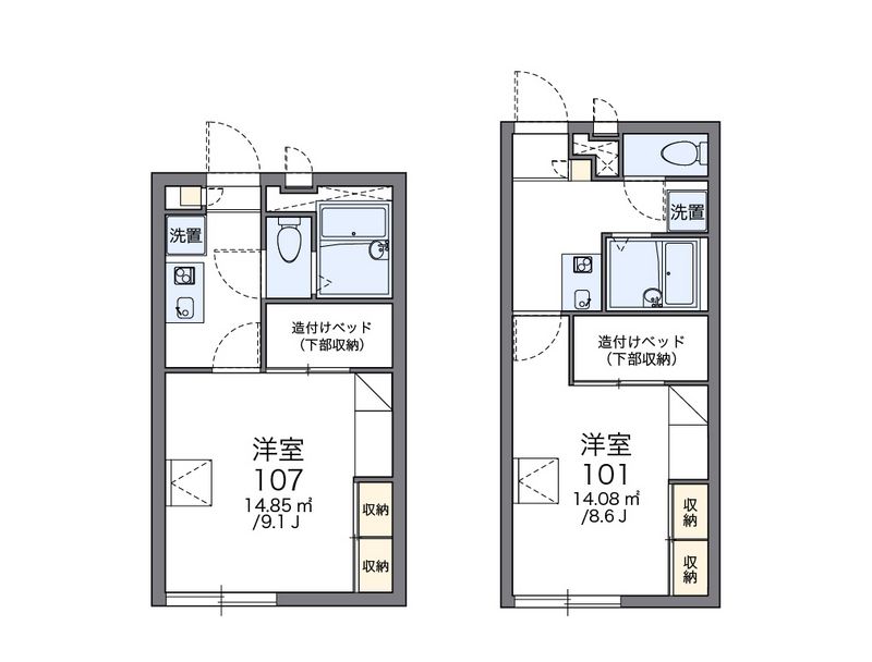 レオパレスシオミダイ 間取図