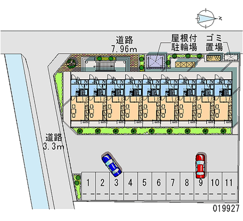 レオパレスサニーフォート 月極駐車場