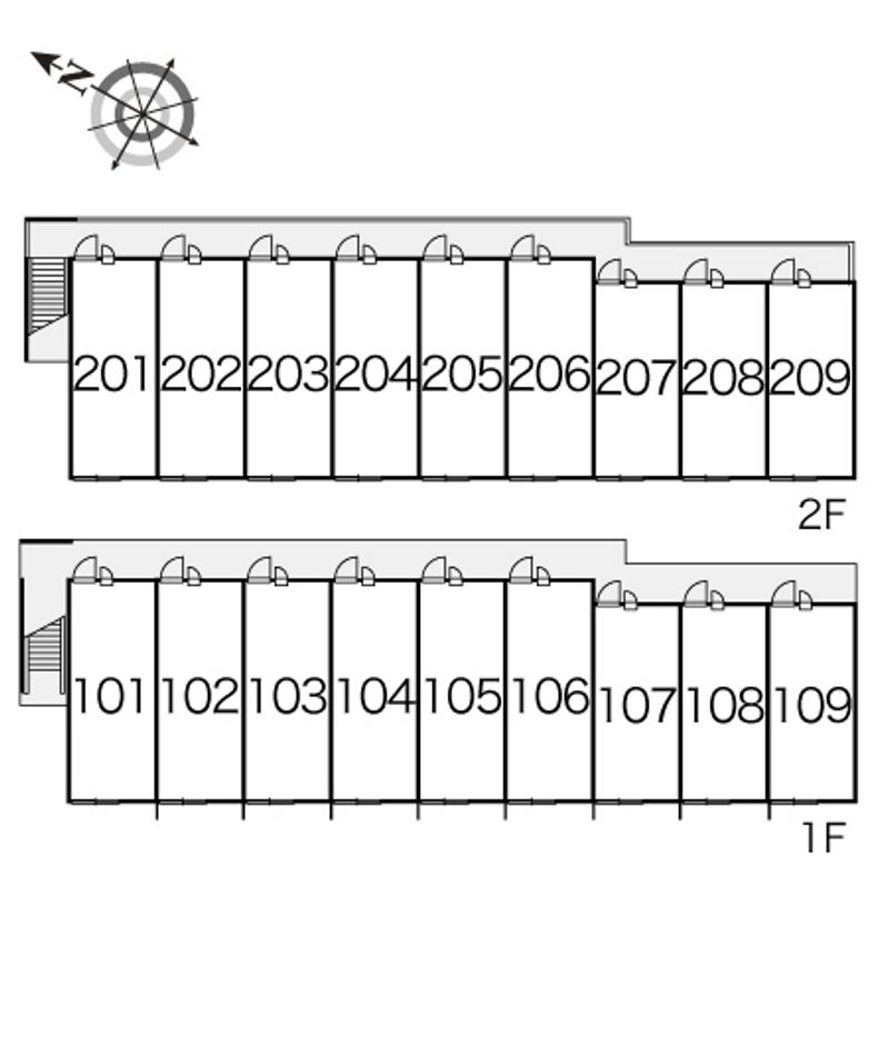 レオパレスセピアコート 間取配置図