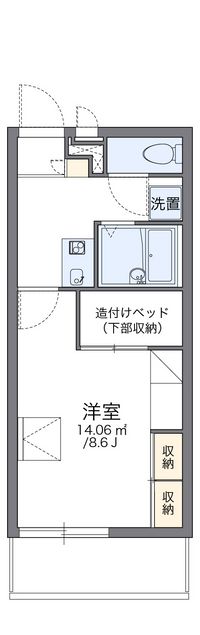 レオパレスサニーフォート 間取り図