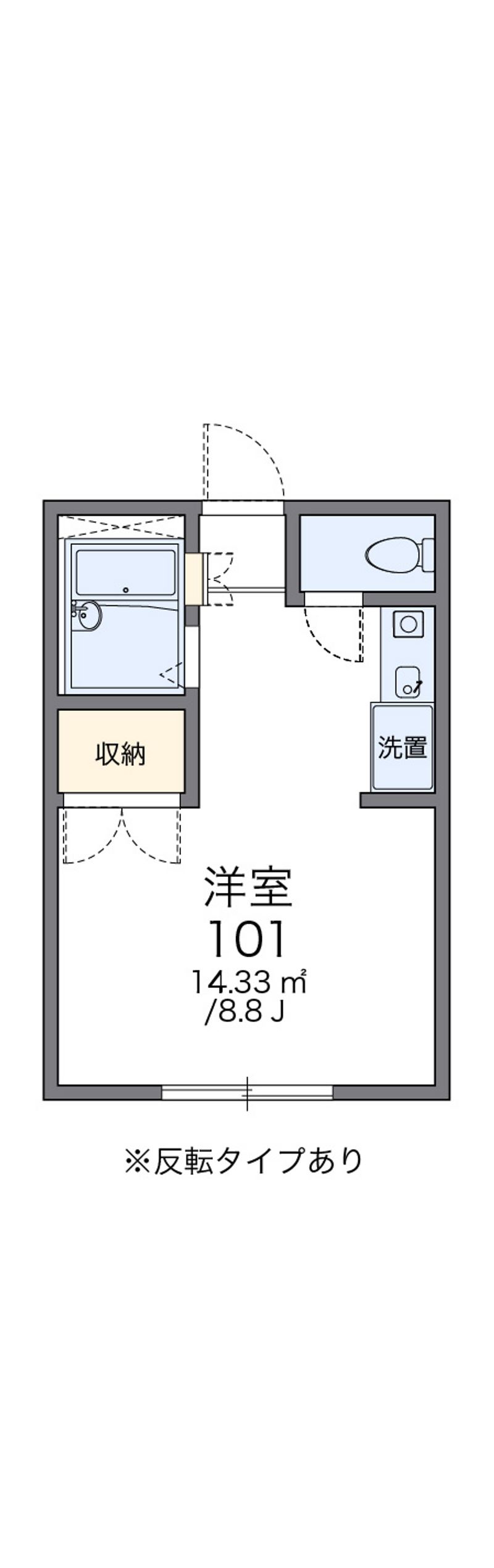 レオパレスアンシャンテ 間取図