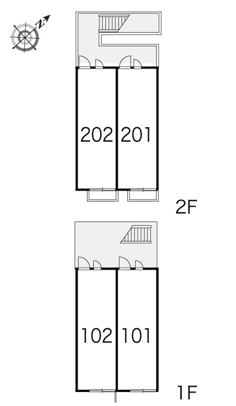 レオパレス飛鳥Ａ 間取配置図