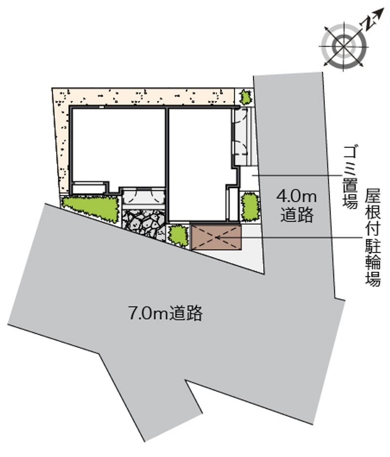 クレイノ白子 配置図