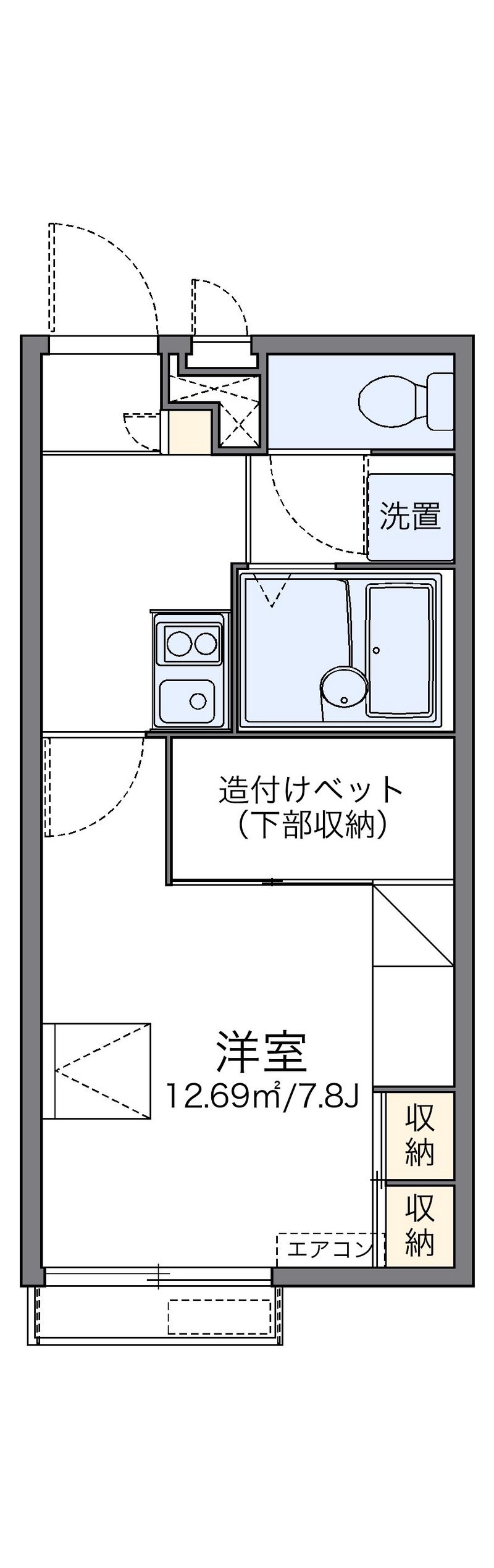 レオパレスエステシティⅡ 間取図