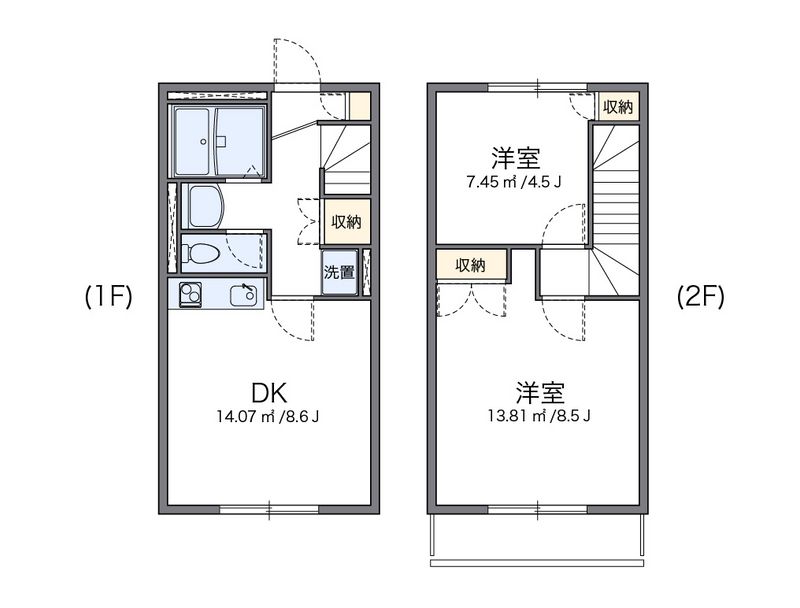レオパレスピュアベリー 間取り