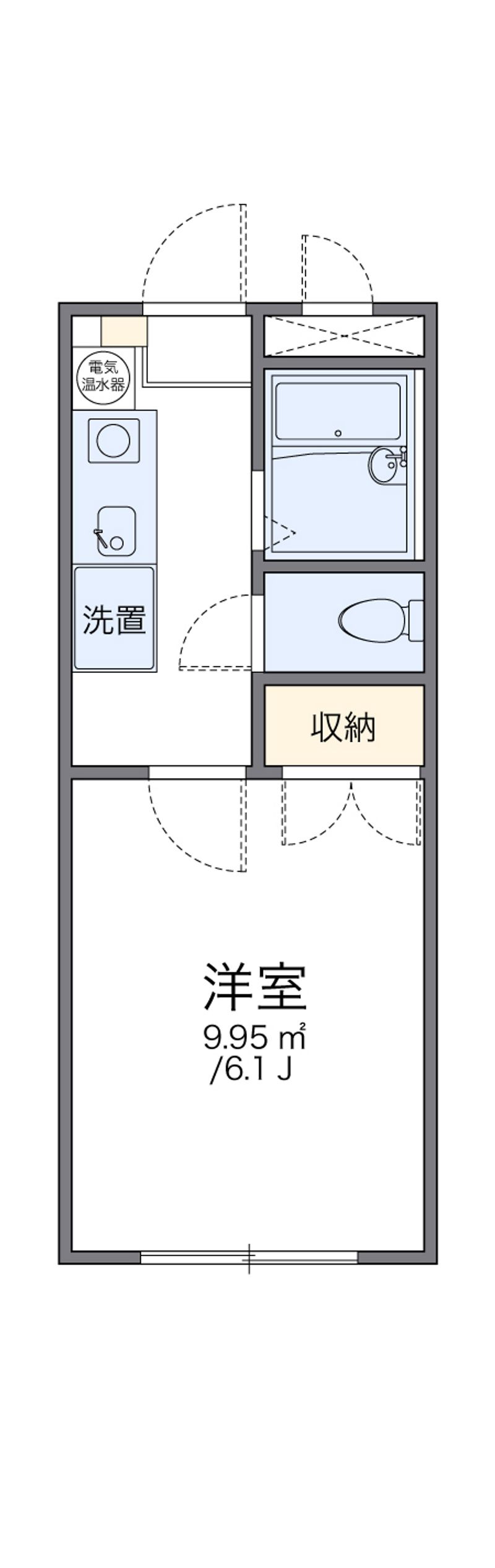 レオパレス川手町Ａ 間取図