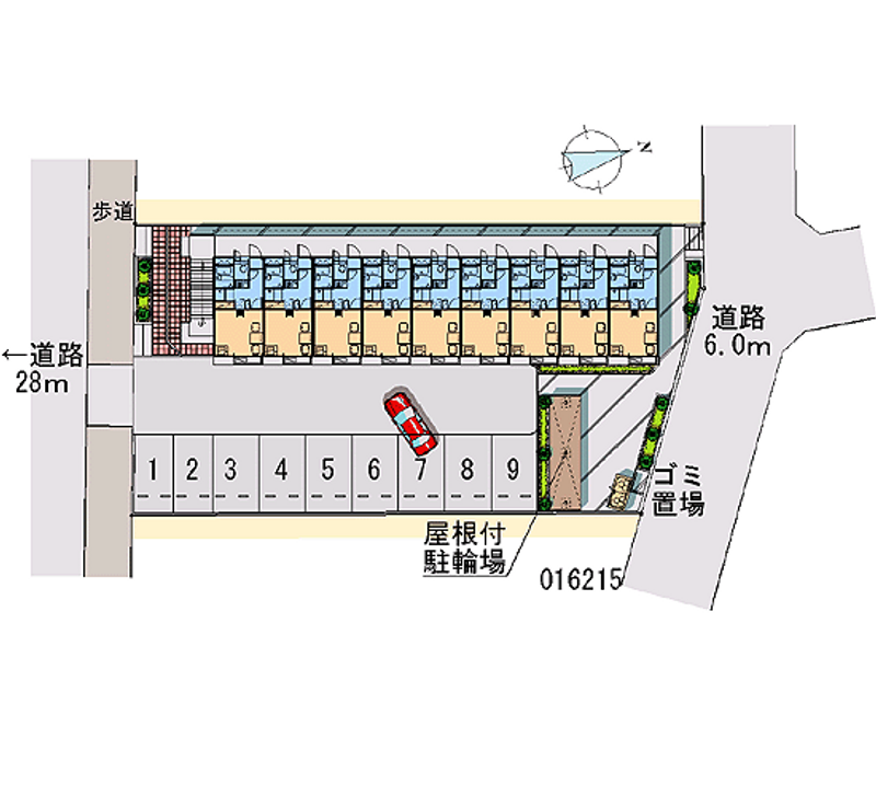 レオパレススマイル 月極駐車場