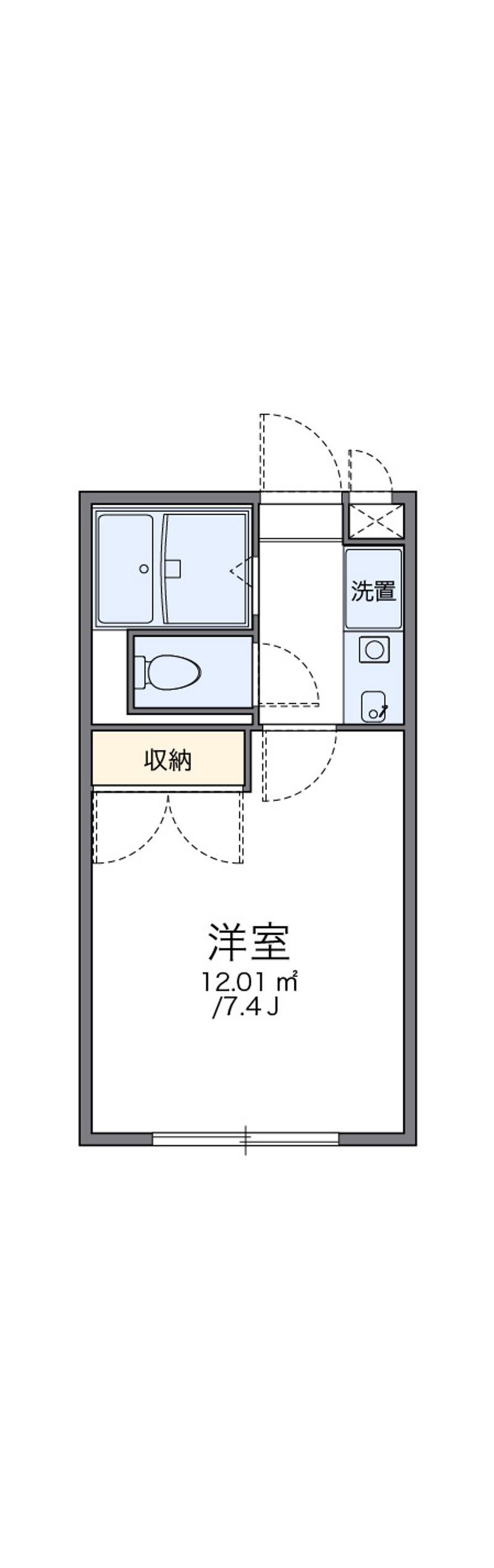 レオパレスＯＺＡＫＩ 間取図