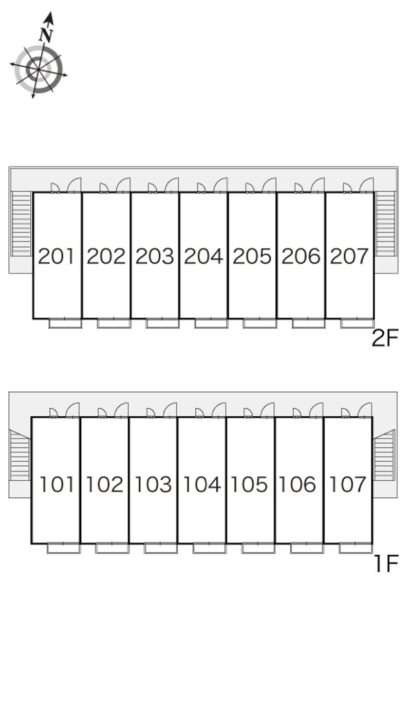 レオパレスグリーン 間取り配置図