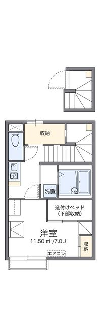 レオパレスセイクレッドヒルズ 間取り図