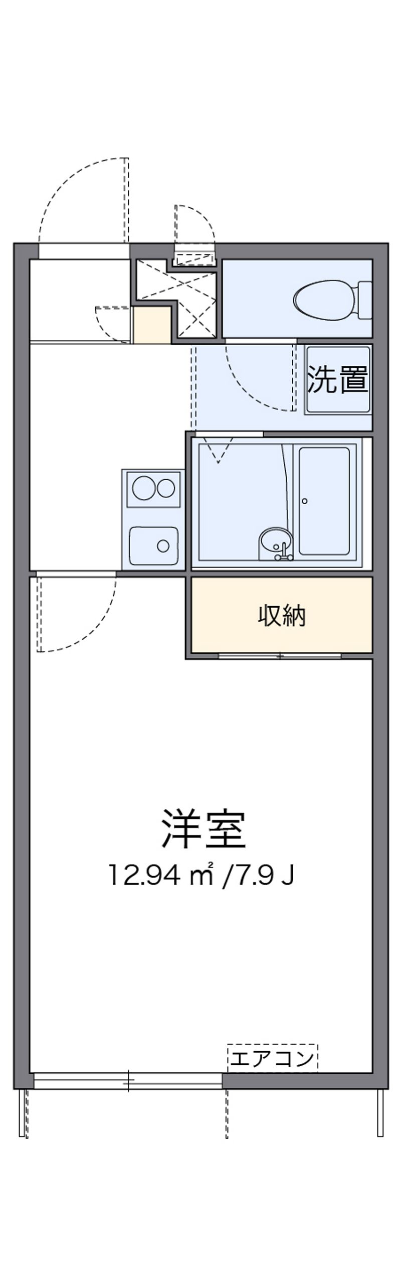 レオパレス伊達 間取図