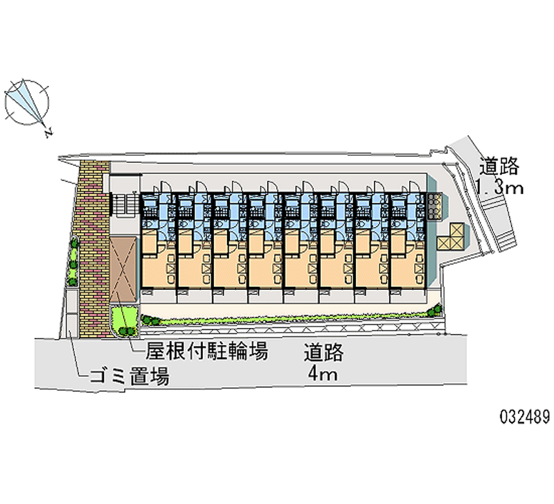 レオパレスジュネス上小島 区画図