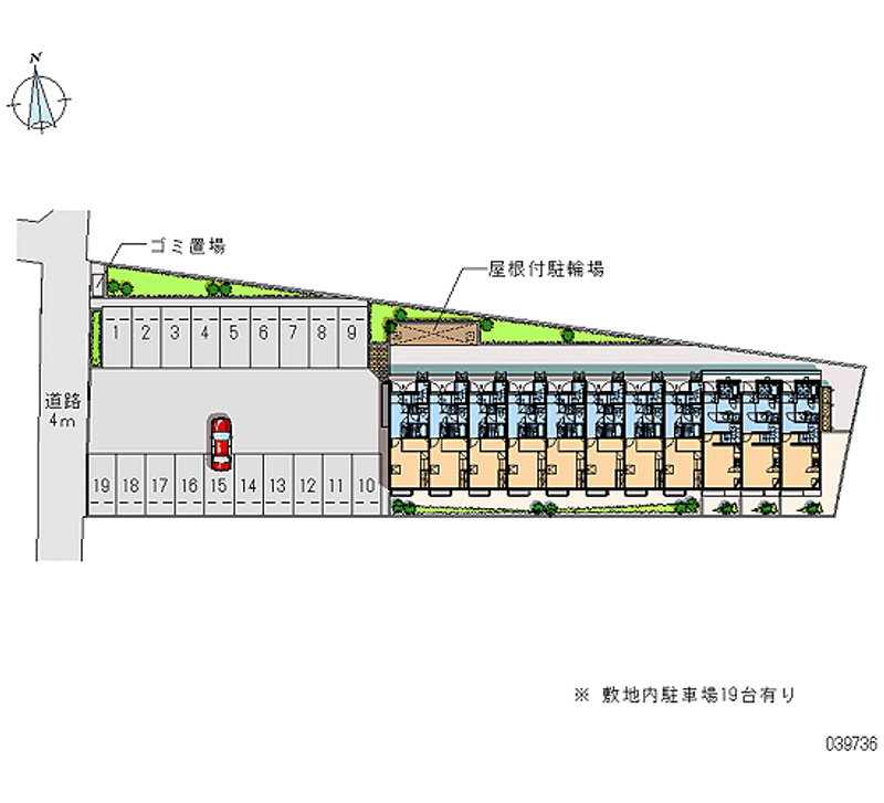 39736 Monthly parking lot