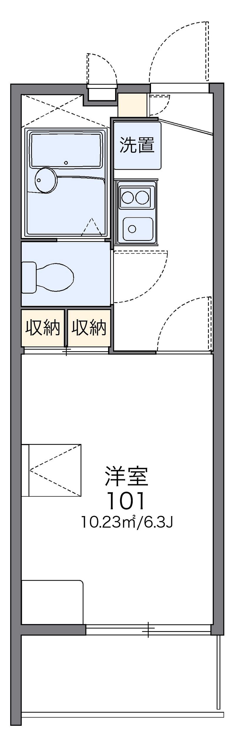 レオパレスＳＮＯＷ 間取図