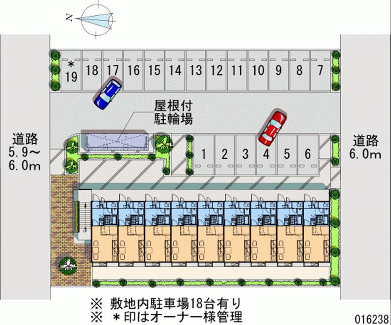 レオパレスドリーミーちのⅡ 月極駐車場