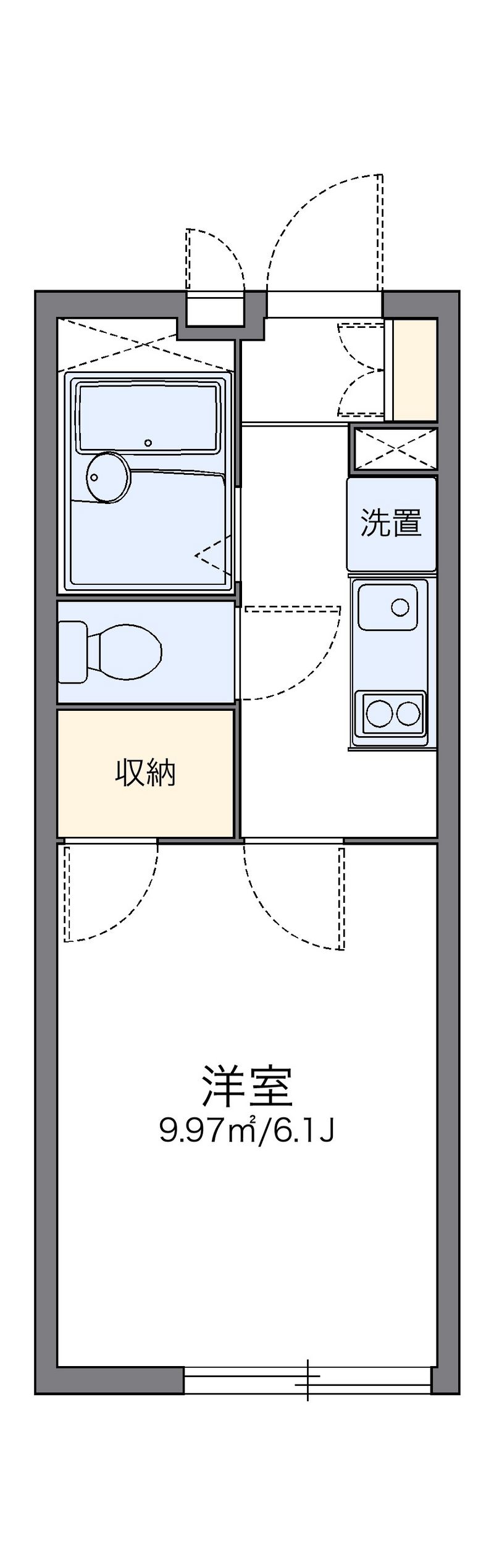 レオパレス平尾 間取図