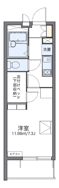 レオパレスエスポワールＫ＆Ｙ 間取り図