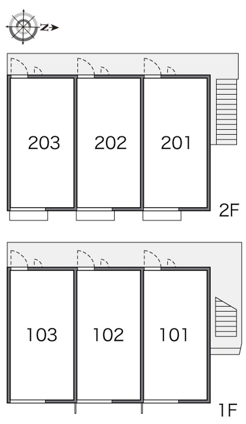 レオパレス西尾久 間取り配置図