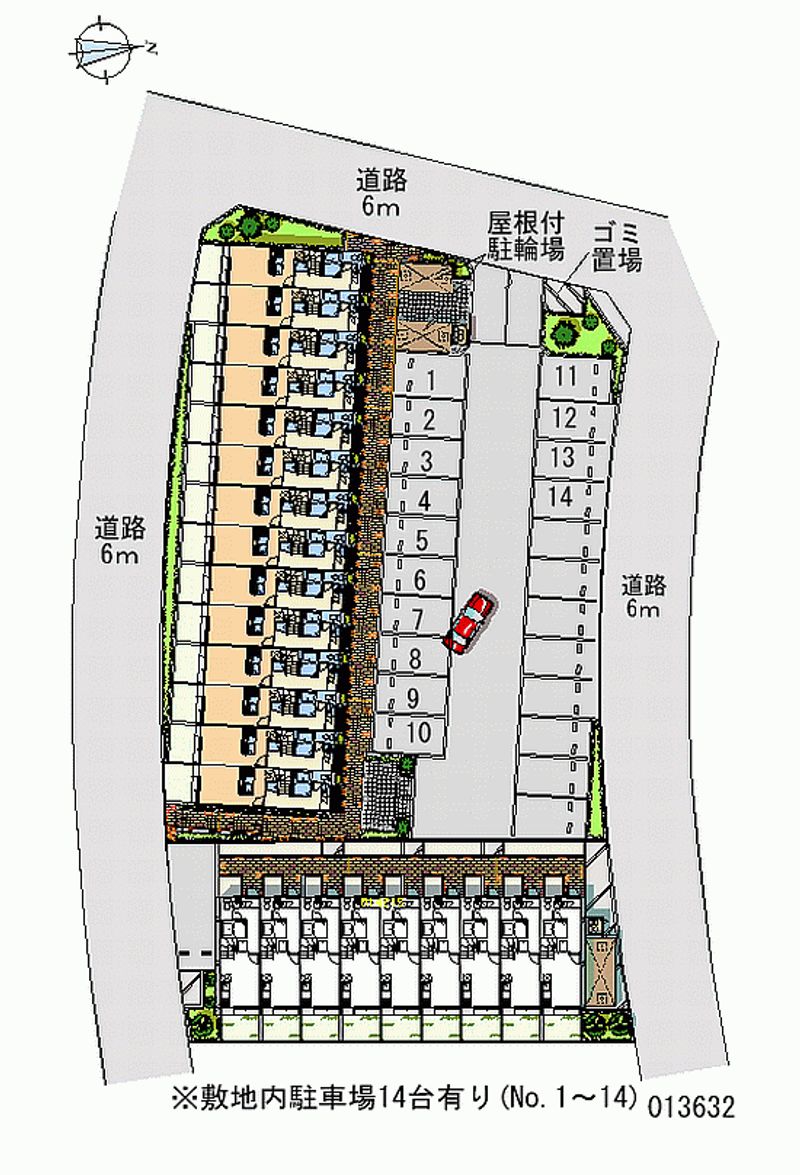 レオパレス砂田 月極駐車場