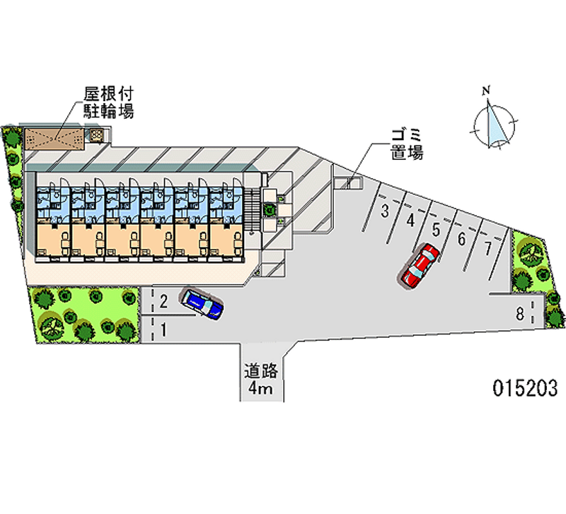 レオパレスセレーヌ 区画図