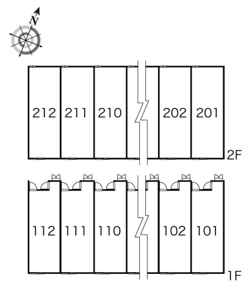 レオパレスシャトーヒロ 間取配置図