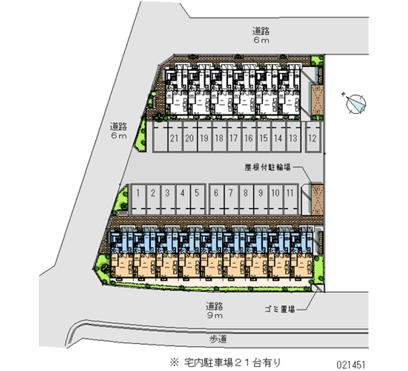 レオパレス新発田西Ⅱ 月極駐車場