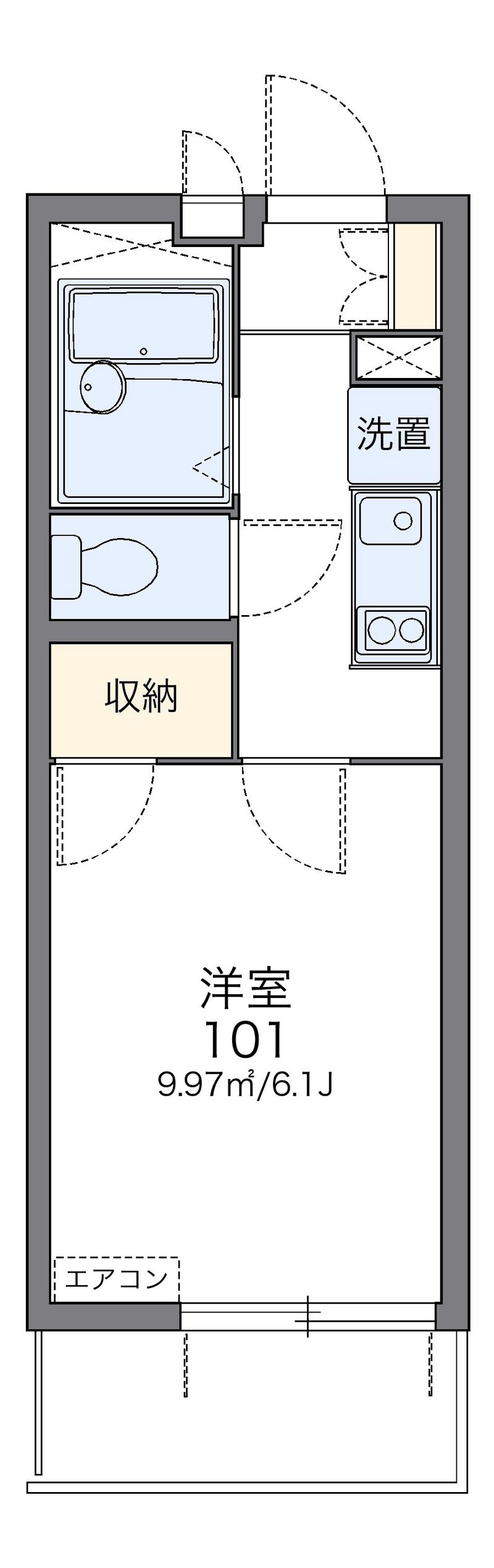 レオパレス彩 間取図